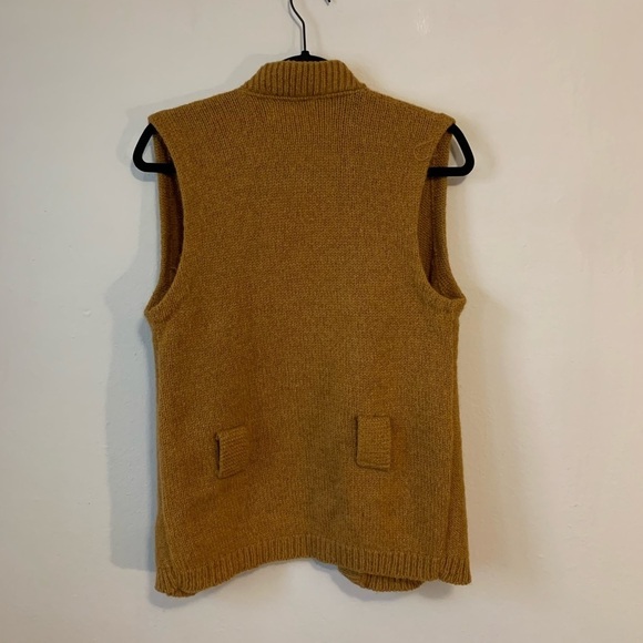Munsingwear Vintage Mustard Wool Blend Vest - Picture 2 of 3